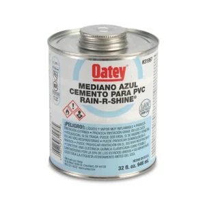 Pegamento PVC Rain - R - Shine Mediano Azul 1/32 Gl Oatey
