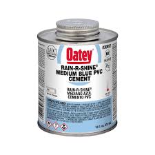 Pegamento PVC Rain - R - Shine Mediano Azul 1/8 Gl Oatey