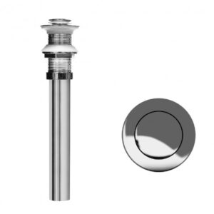 Desagüe Cromado Push de 1.1/4″ x 10″ sin Rebose Metusa